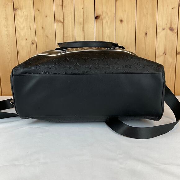 Juicy Couture Fashionista Dome Weekend Duffel - Black, about 18x6x12 inches - Picture 6 of 8